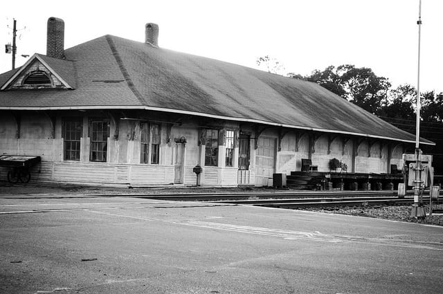 The Historic Train Depot in Eastman Georgia Copyright jOgdenC 2014 on Flickr