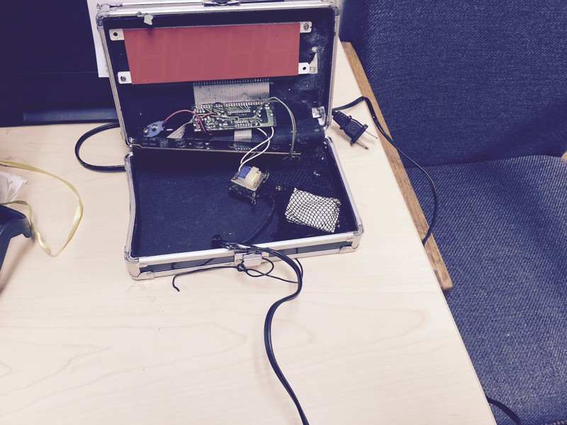 A homemade clock made by Ahmed Mohamed, 14, is seen in an undated picture released by the Irving Texas Police Department September 16, 2015. Mohamed was taken away from school in handcuffs after he brought the clock to his Dallas-area school this week and the staff mistook it for a bomb, police said on Wednesday. REUTERS/Irving Texas Police Department/Handout via Reuters 